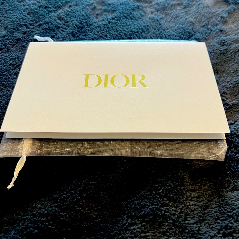 Dior White and Gold Card